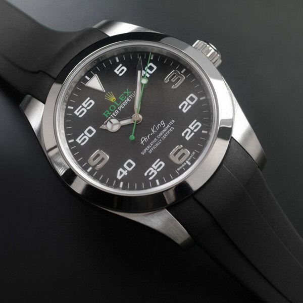 Gummirem til Rolex Air King 40mm ref 116900 før 2022