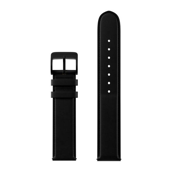 Henry Archer Nero Læderrem 20 mm med sort spænde