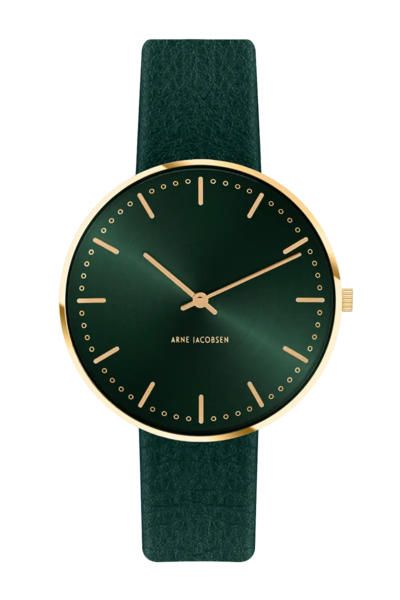 Grøn Arne Jacobsen Evergreen 34 mm