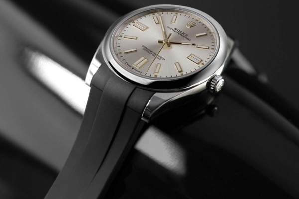 Gummirem Rolex Oyster Perpetual 41 mm ref 124300 Tang Buckle