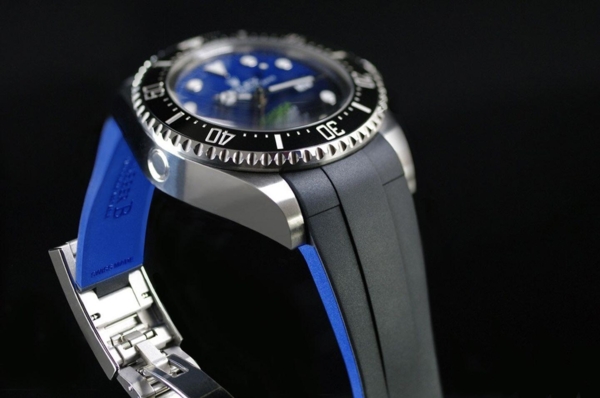 Gummirem til  Rolex Deepsea - ref 126660 og ref 136660 GlideLock