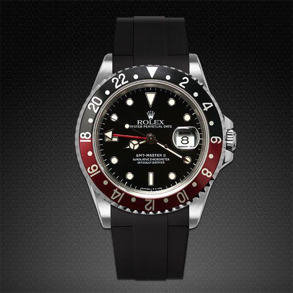 Gummirem til Rolex GMT Master II Non Ceramic Glidelock