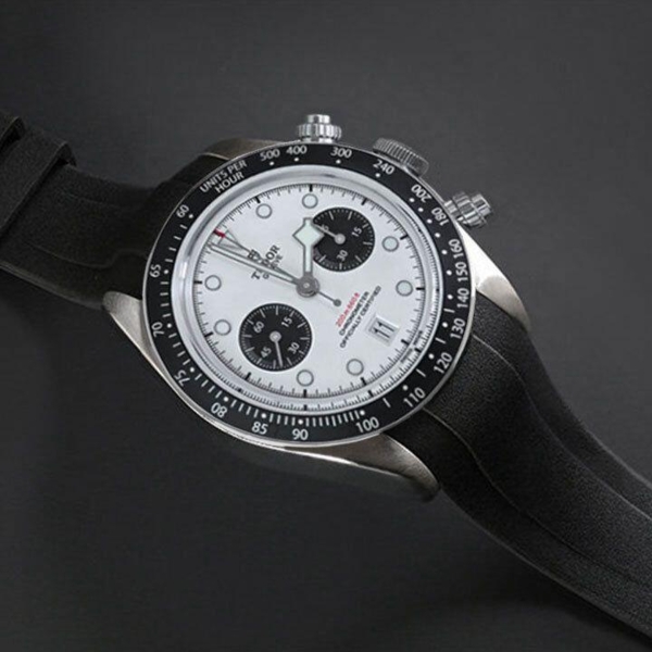 Gummirem til Tudor Black Bay Chrono 41 mm