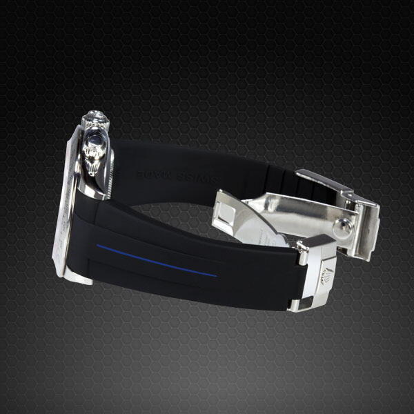 Gummirem med blå stribe til Rolex GMT Master - Non Ceramic Classic Series VulChromatic®