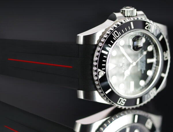 Gummirem til Rolex Submariner 40mm Rød stribe - Classic Series VulChromatic®