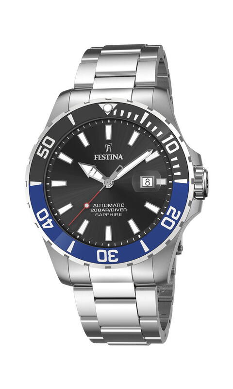 Automatik ur Batman model fra Festina med stål lænke.