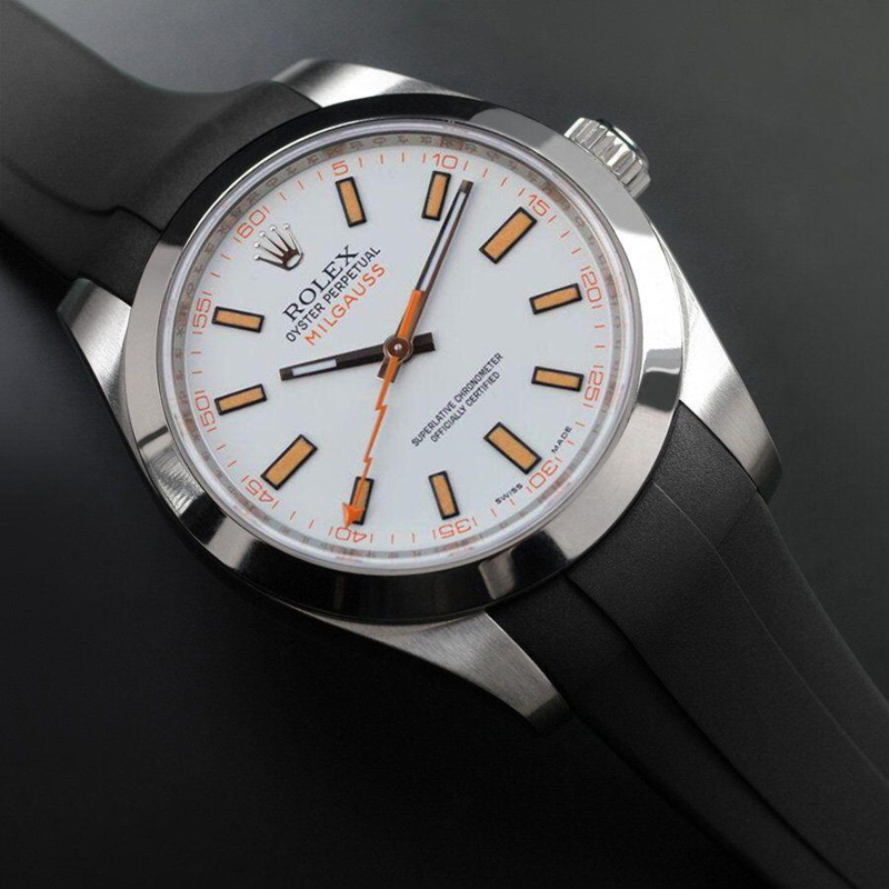 Gummirem til Rolex Milgauss King 40mm