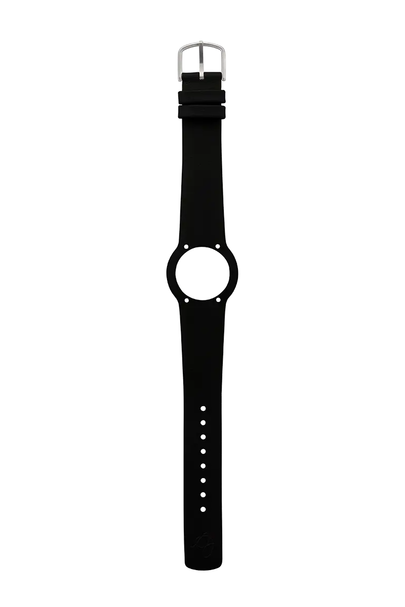 Arne Jacobsen One Piece sort læderrem 16 mm