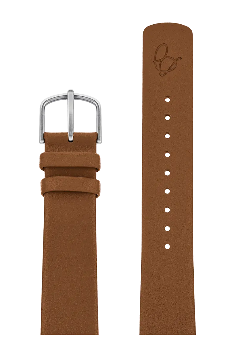 Arne Jacobsen Brun Læderrem 2 delt 20 mm