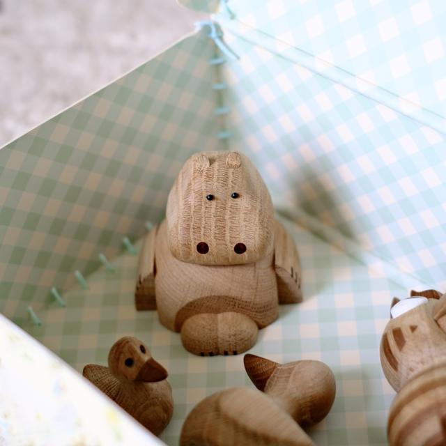 Nordahl - Træfigur - Flodhest 8 cm