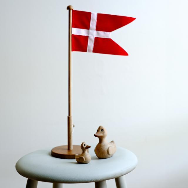 Nordahl - Træfigur - Flagstang 39 cm