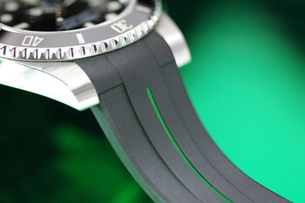 Gummirem med grøn stribe til Rolex GMT Master - Classic Series VulChromatic®