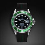 Gummirem til Rolex Submariner 40mm Grøn stribe - Classic Series VulChromatic®