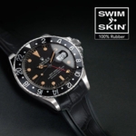 Gummirem til Rolex GMT Master Non Ceramic Sort Alligator Glidelock