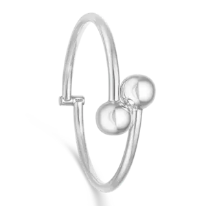 Randers Sølv Elegant Armring med kugler og lås